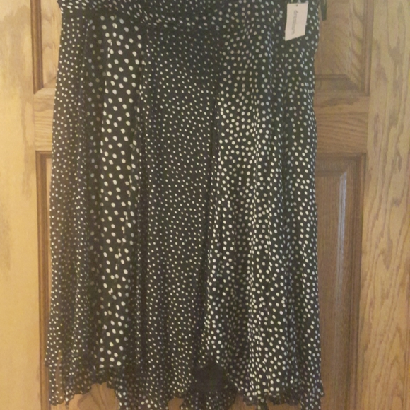 Women's 1X dress black barn black w white skirt Polka Dot/pattern - Picture 4 of 6